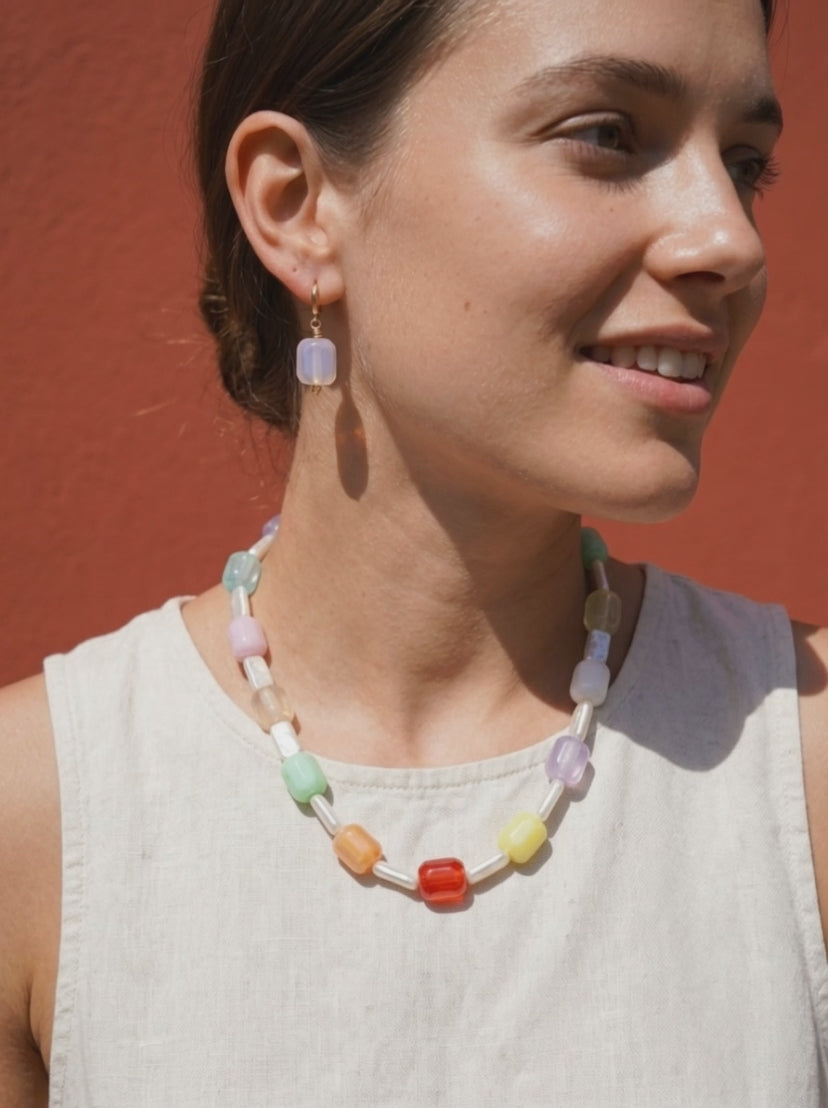 CandyCrush Necklace and Earrings Set